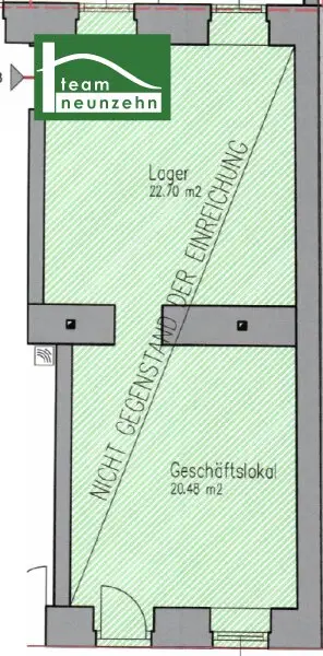 Geschäftslokal in begehrter Lage im schönen Altbau - Stuwerviertel - Nähe Vorgartenmarkt - unsaniert