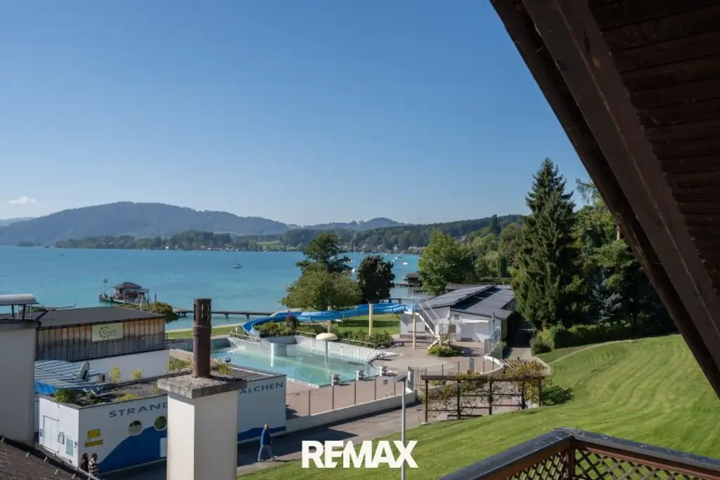Wenn ich den See seh, brauch ich kein Meer mehr! Panoramatischer Seeblick auf den Attersee.