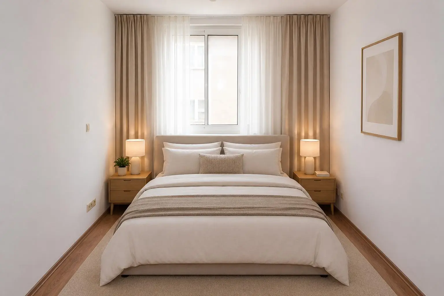 Schlafzimmer virtuell eingerichtet