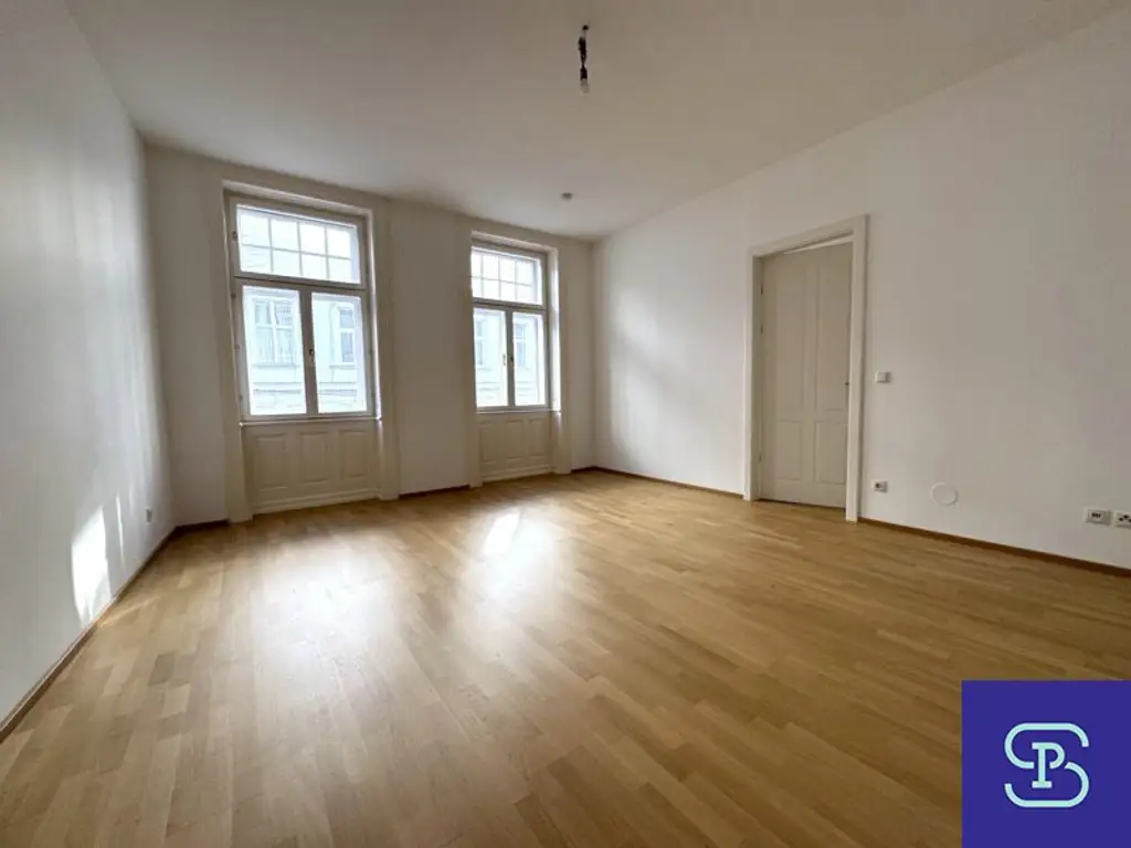 Provisionsfrei: Unbefristeter 98m² Altbau mit 11m² Süd-Loggia und Einbauküche - 1070 Wien!
