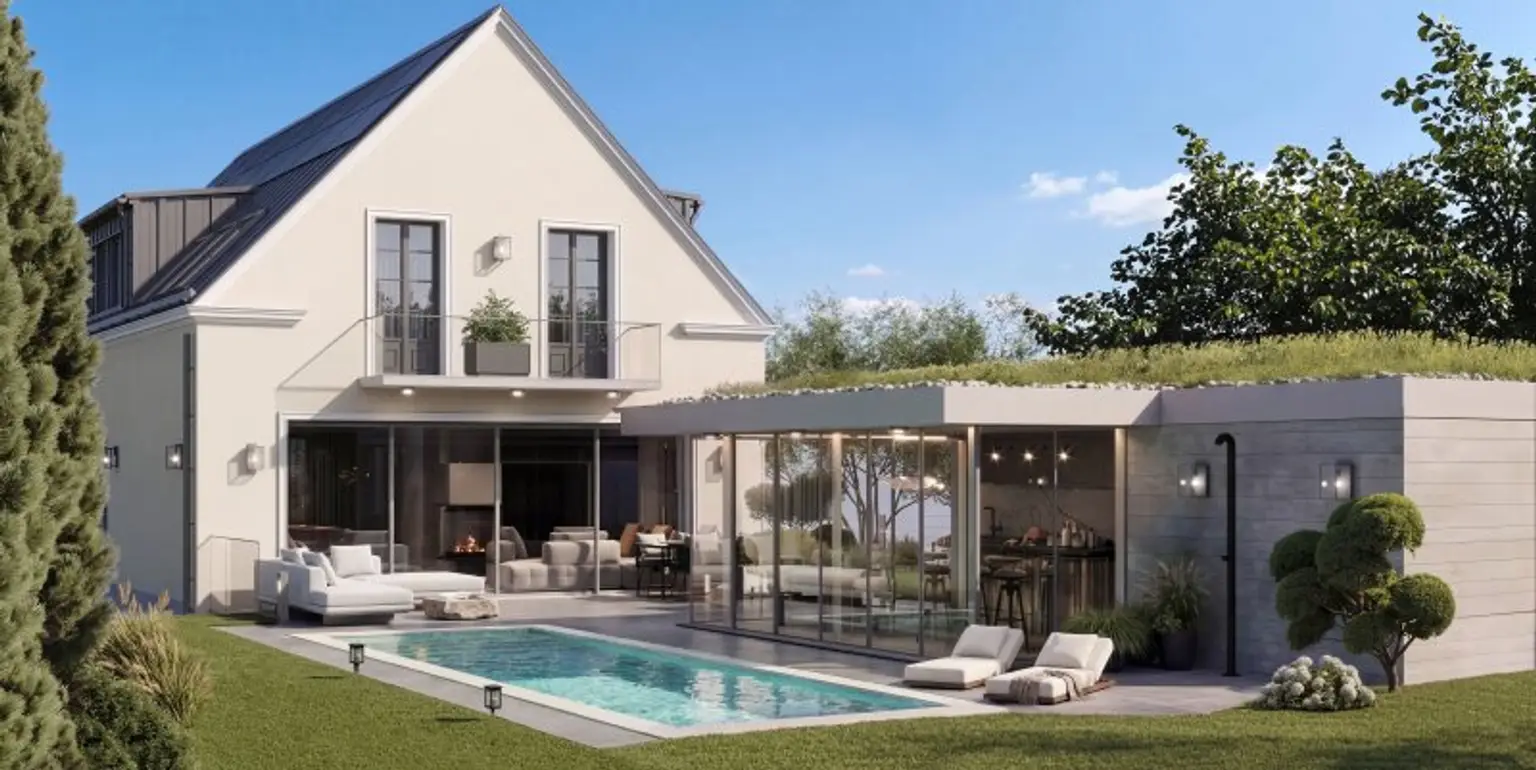 Visualisierung Pool - Poolhaus - Villa