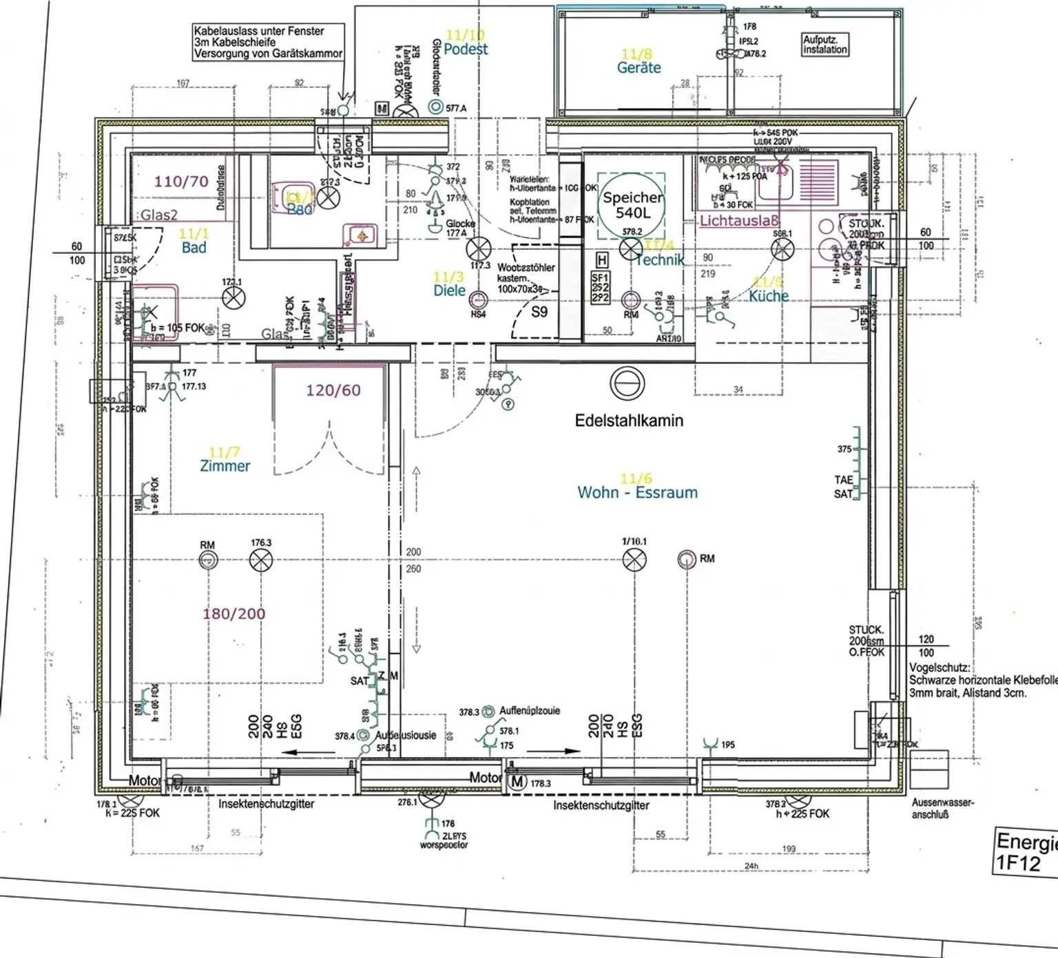 Grundriss mit Geräteraum ( schärfer mit KI Unterstützung)