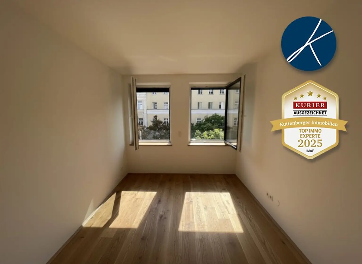 *Superprojekt: "Über den Baumwipfeln" Top 43  Erstklassige 3-Zimmer Wohnung mit Blick auf die Kastanienbäume + Innenhof-Balkon