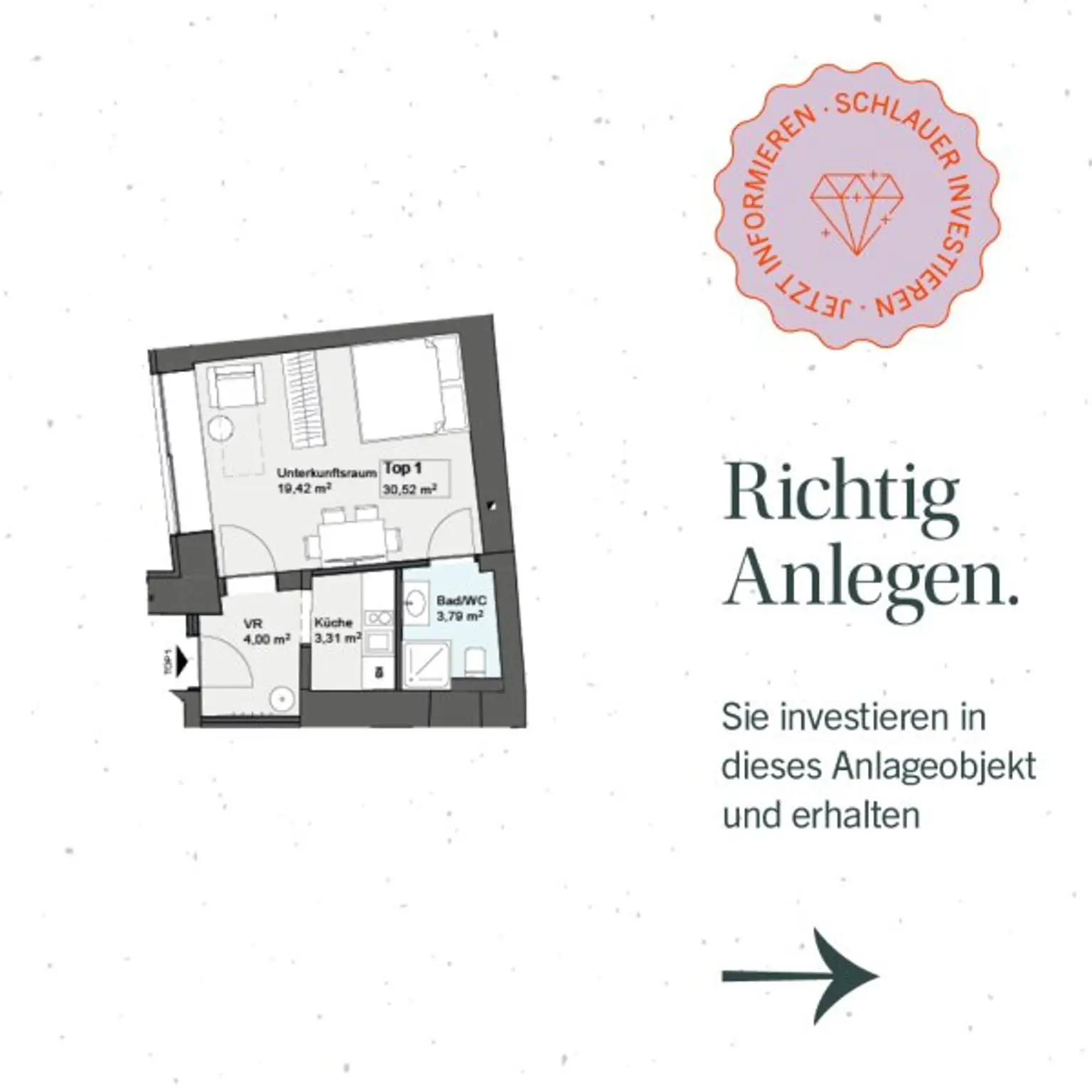 RENDITESTARKES ANLEGEROBJEKT MIT BEHERBERGUNGSWIDMUNG BEI SCHÖNBRUNN