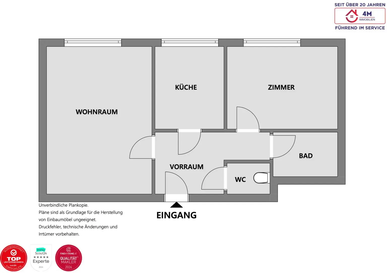 2 ZIMMER WOHNUNG / GARAGENBOX / 1210 Wien / ca. 58m2
