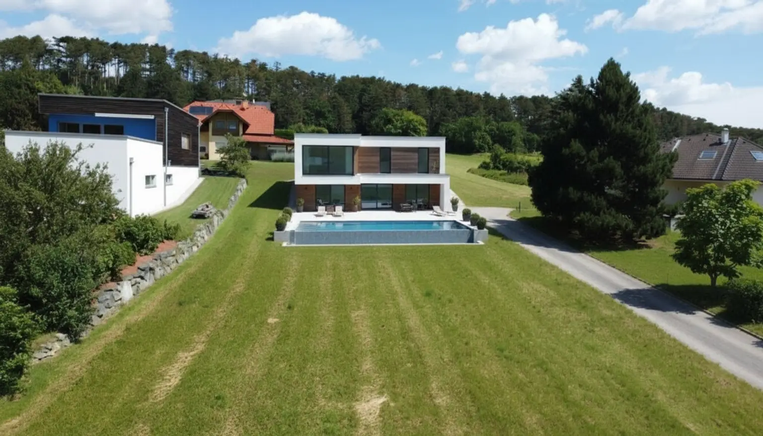 Ruhig gelegenes Grundstück mit Aussicht