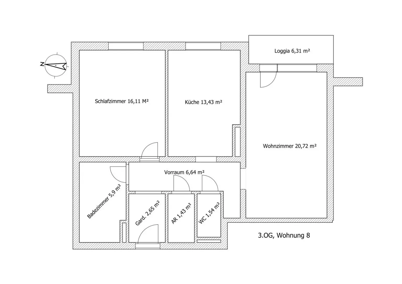 *** Hochwertig möbliert & top saniert: Stilvolle 74m²-Wohnung mit Loggia in ruhiger Lage + Carport ***
