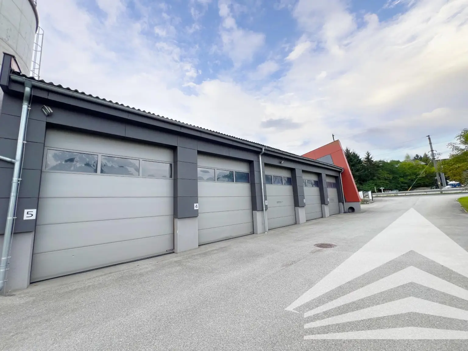 Ansicht optionale Lagerhalle