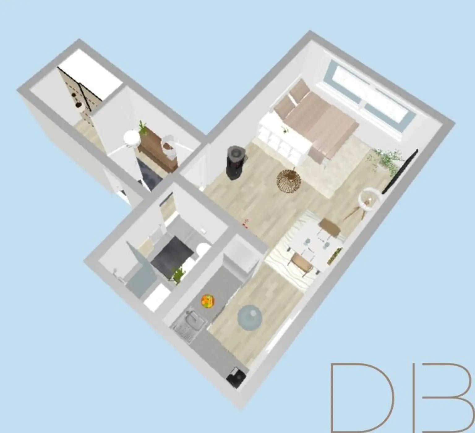 DB IMMOBILIEN | Moderne 33 m² Wohnung mit Blick ins Grüne !!!
