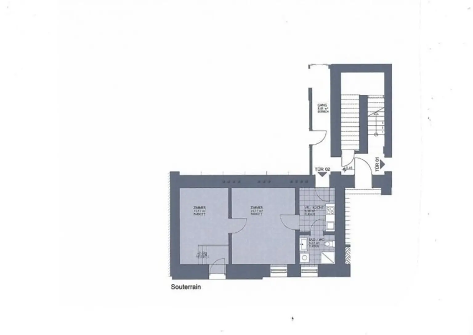 "STADTQUARTIER WEST - Neu renoviertes 2 Zimmer Atelier"