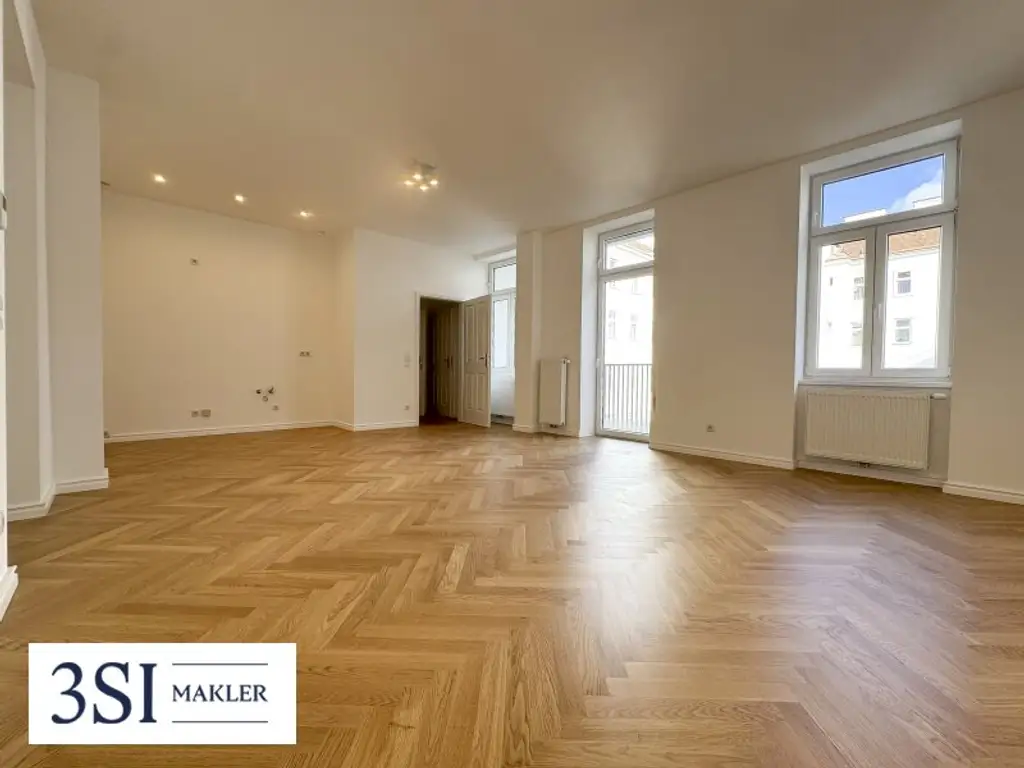 Altbau trifft Design – Traumhafte 3-Zimmer-Wohnung frisch saniert mit hofseitigem Balkon