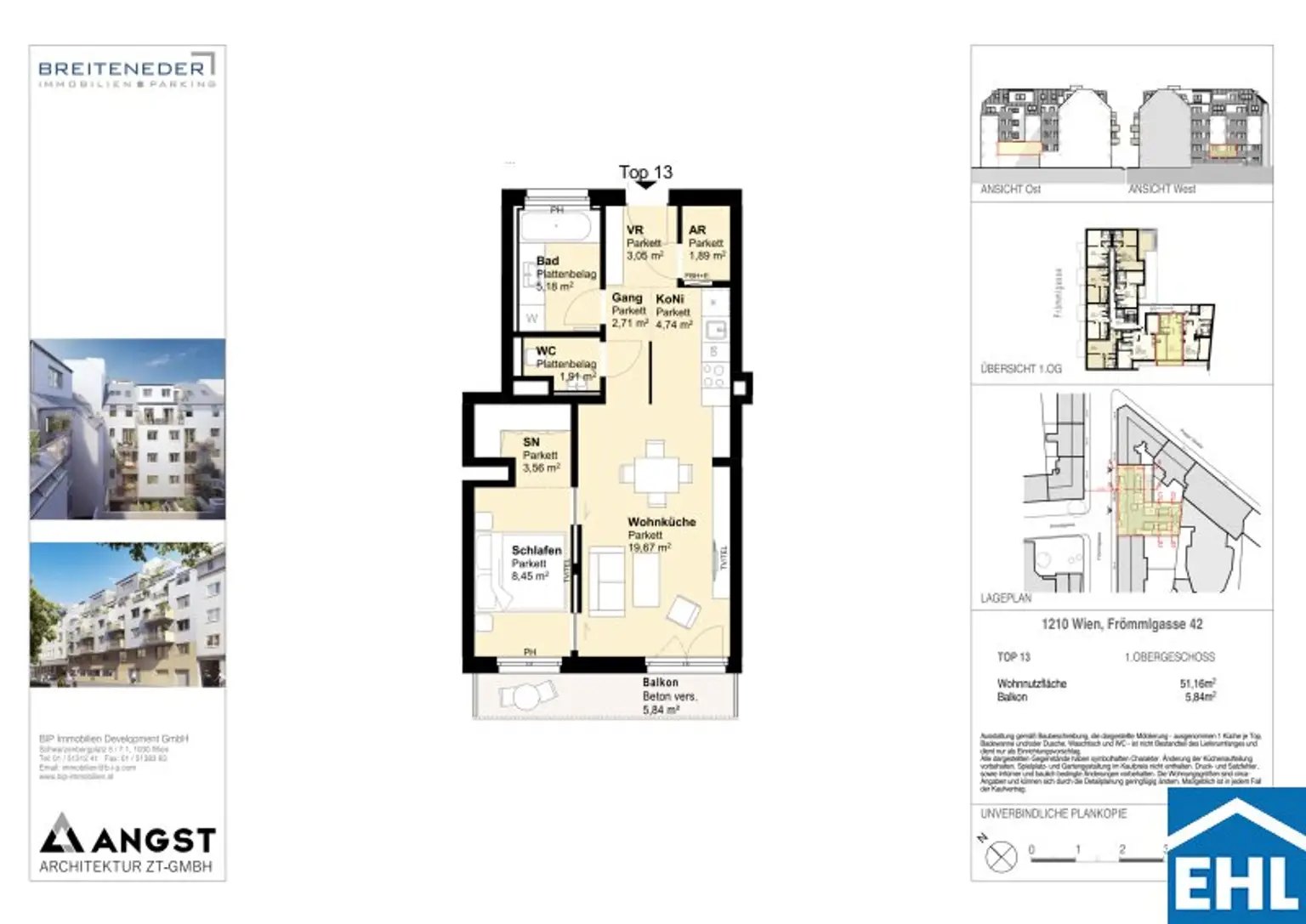 WOHNEN IM SÜDEN VON FLORIDSDORF - Smarte Wohnungen mit attraktiv geplanten Grundrissen