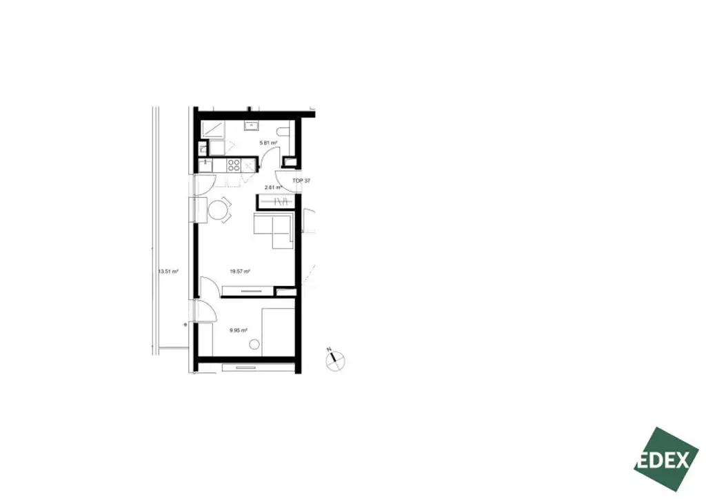 ERSTBEZUG | Optimale 2-Zimmer-Wohnung mit Balkon