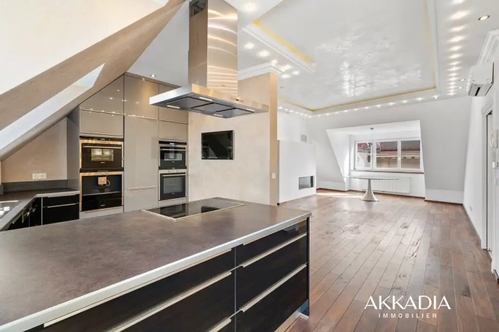Penthouse mit 360° Weitblick – Exklusives Wohnerlebnis im 4. Bezirk auf zwei Ebenen (Tiefgarage vorhanden)