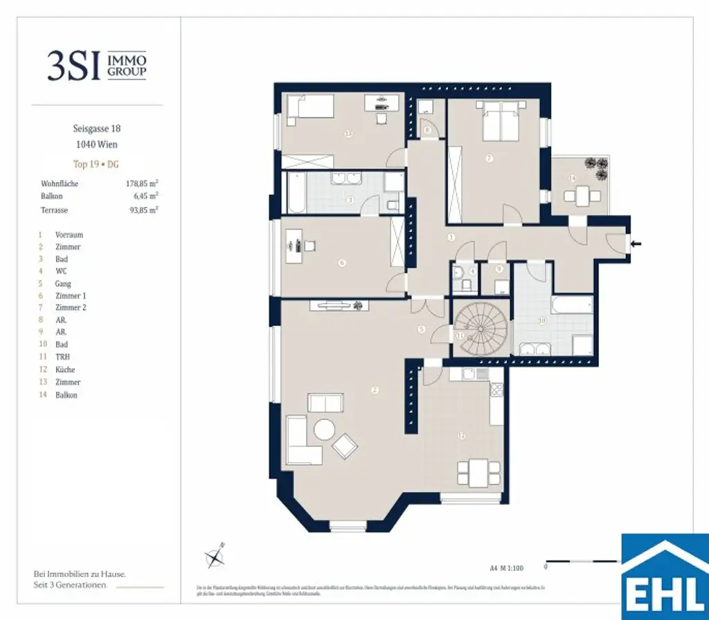 Wunderschöne 5-Zimmer-Dachgeschosswohnung – Erstbezug mit großer Dachterrasse! - jetzt inklusive Küche!