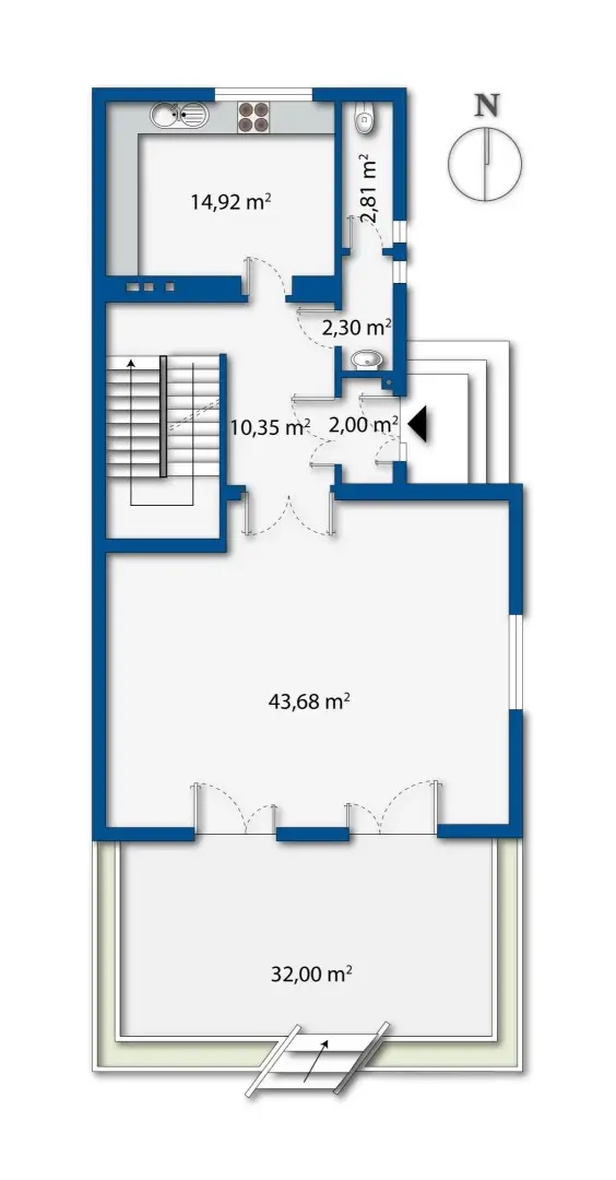 Plan Erdgeschoß Langenzersdorf