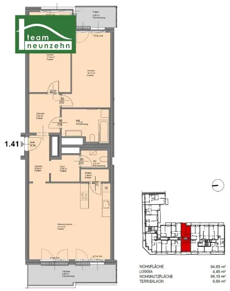 Geräumige 3-Zimmer-Wohnung im Dachgeschoss mit hochwertiger Ausstattung. - WOHNTRAUM