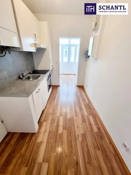 Kleinformat mit Wow-Effekt - Blick ins Grüne, U-Bahn ums Eck! Entzückende Kleinwohnung im ruhigen Hoftrakt! 2 toll aufgeteilte Zimmer + Angenehme Ruhelage in 1030 Wien + Schönes Altbauhaus!