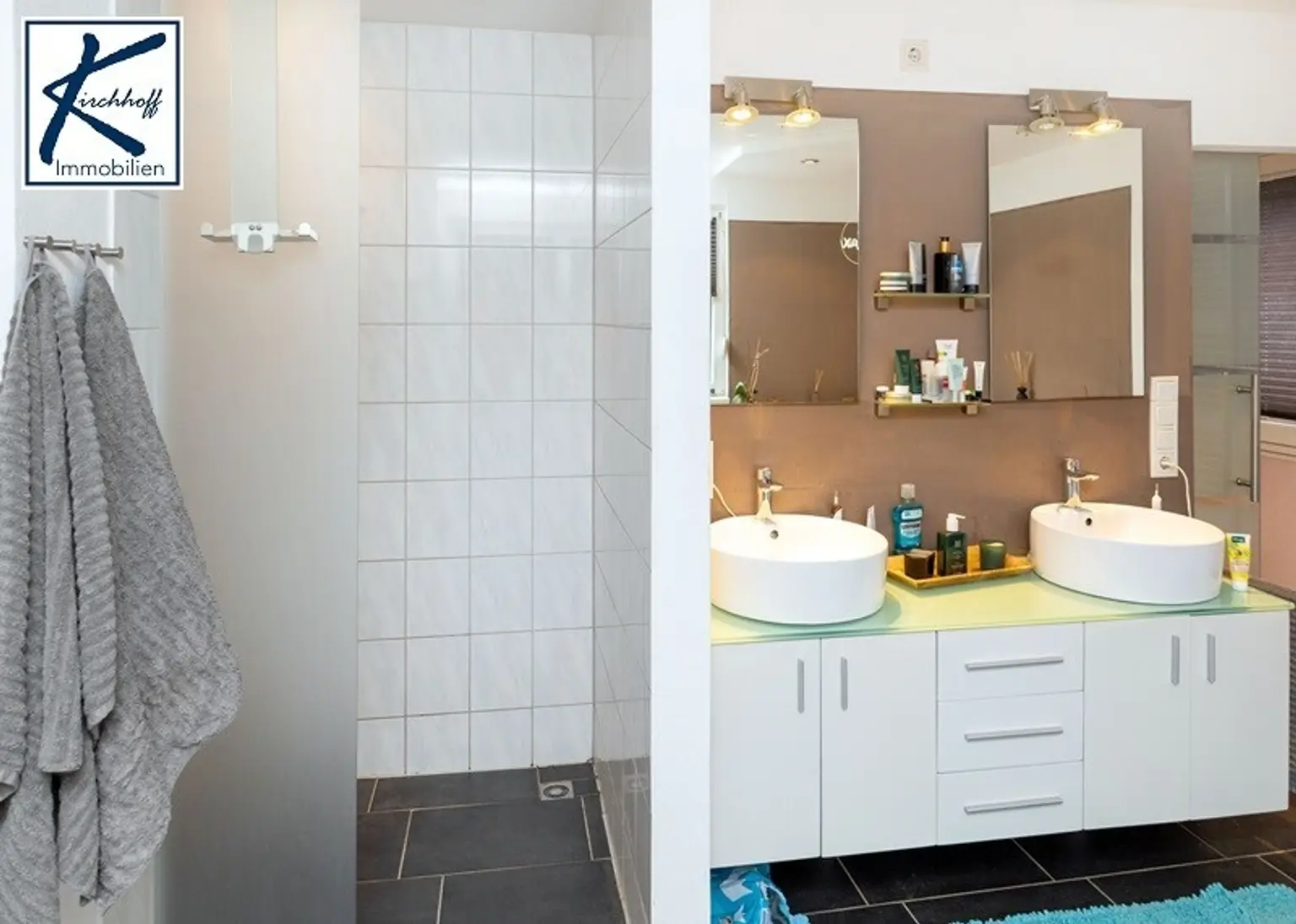 Bad mit bodentiefer Dusche