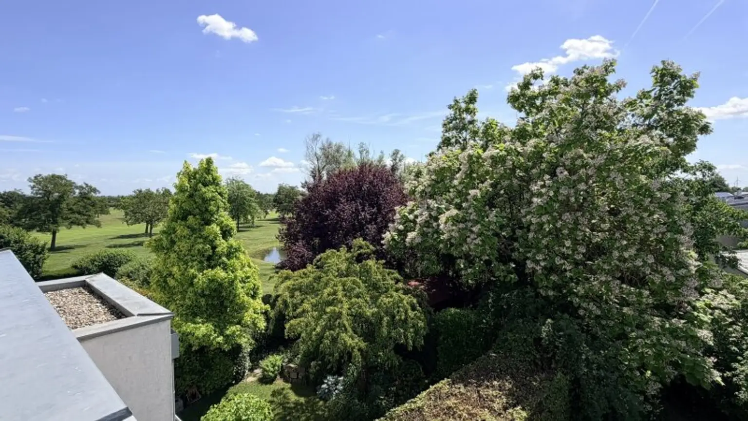 Blick vom Balkon