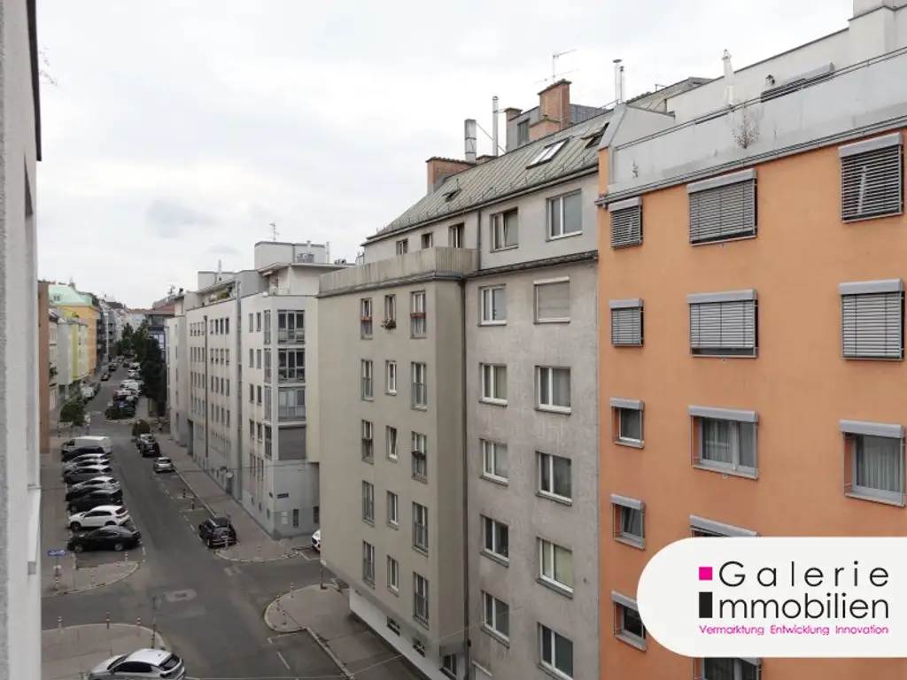 VIDEO: Schöne, helle 3-Zimmer-Loggiawohnung mit Klima, Grünblick, separater Küche, zentral begehbar!