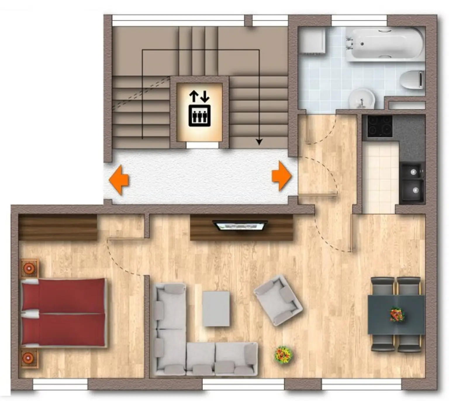 Gemütliche 2-Zimmer Wohnung in zentraler Lage
