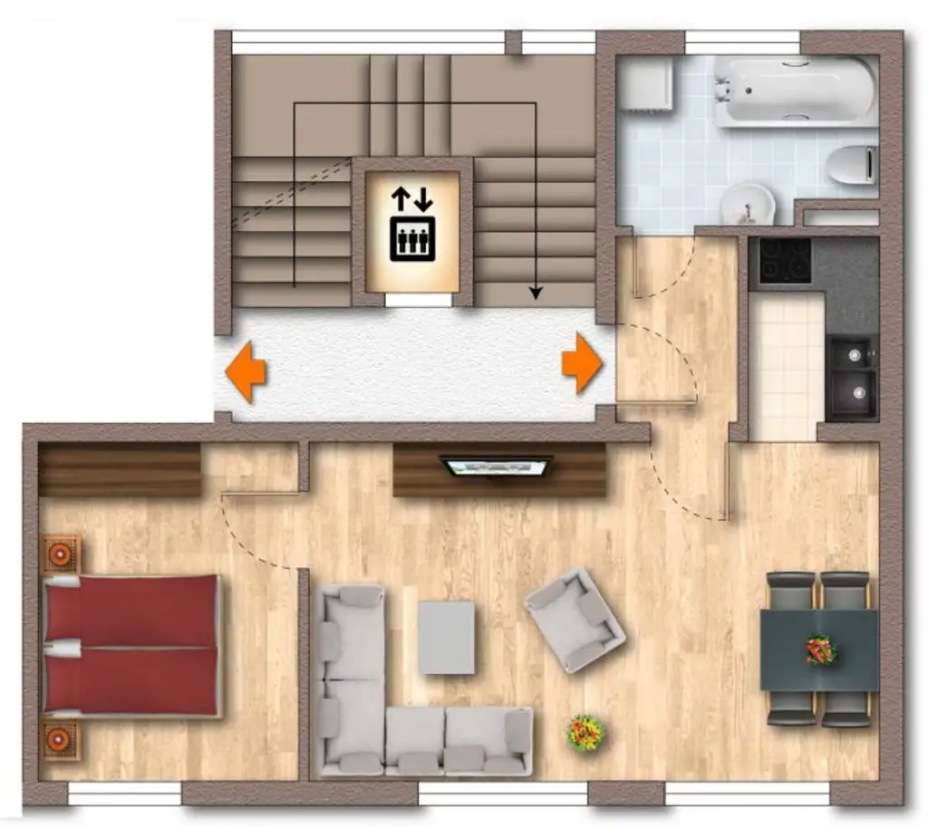 Gemütliche 2-Zimmer Wohnung in zentraler Lage