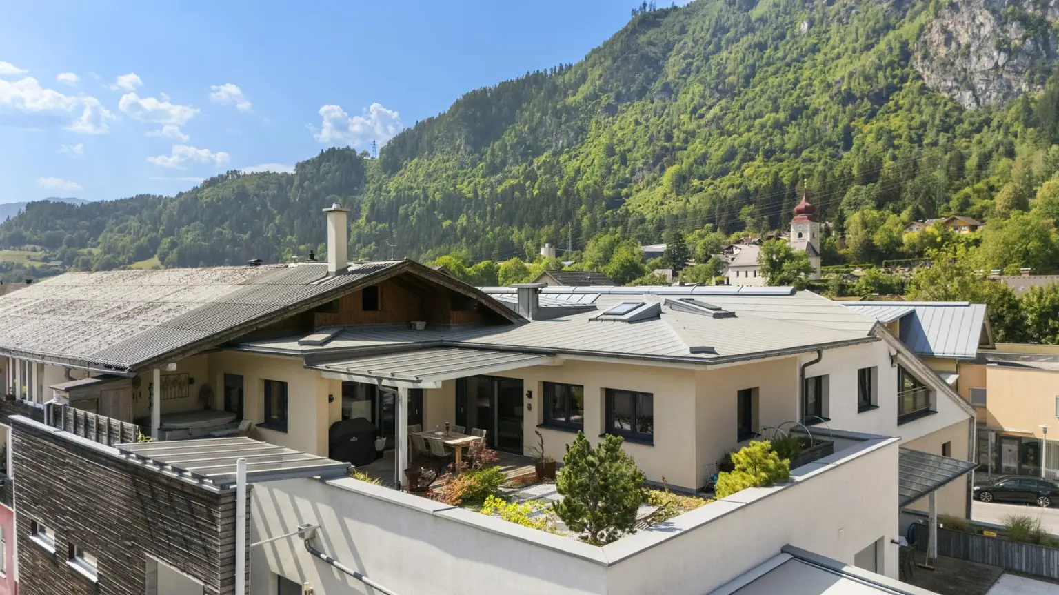 Terrasse von oben