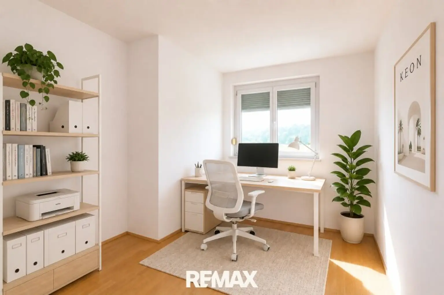 Arbeitszimmer (virtuell eingerichtet)