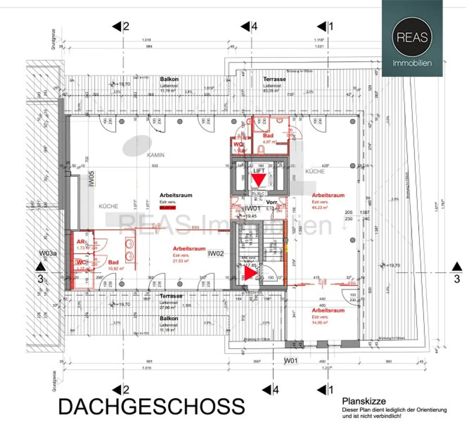 Atemberaubendes Penthouse Loft in der Brotfabrik Wien!