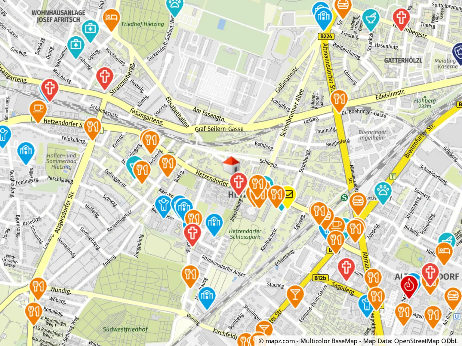 Geolyzer Kartenausschnitt