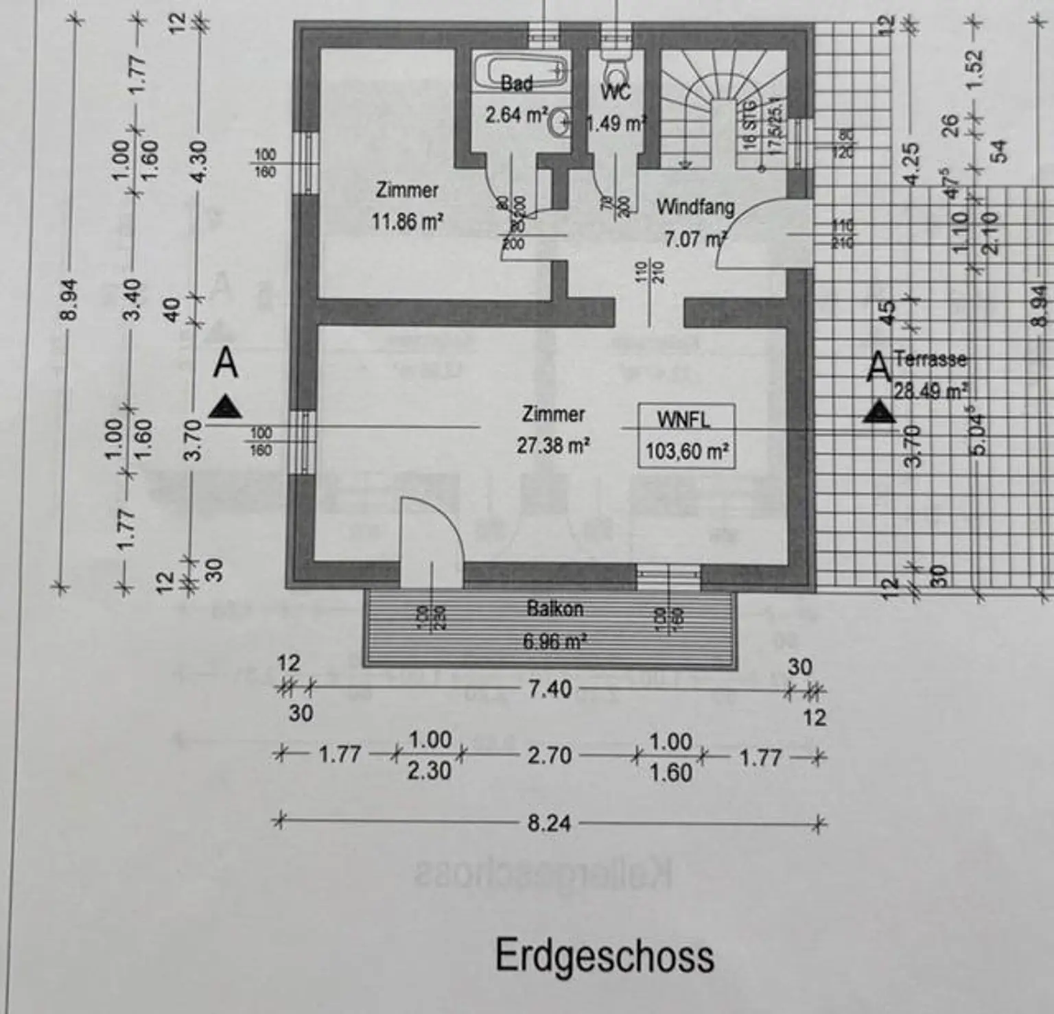 Plan Erdgeschoss