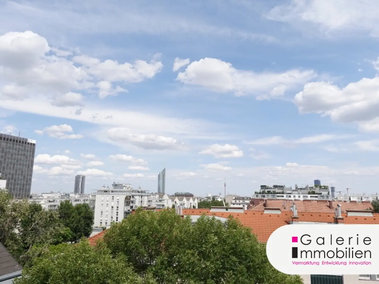 VIDEO: 360°-Ausblick auf Wien: Hochwertige 2-Zimmer-Wohnung mit Klima plus 2 private Dachterrassen!