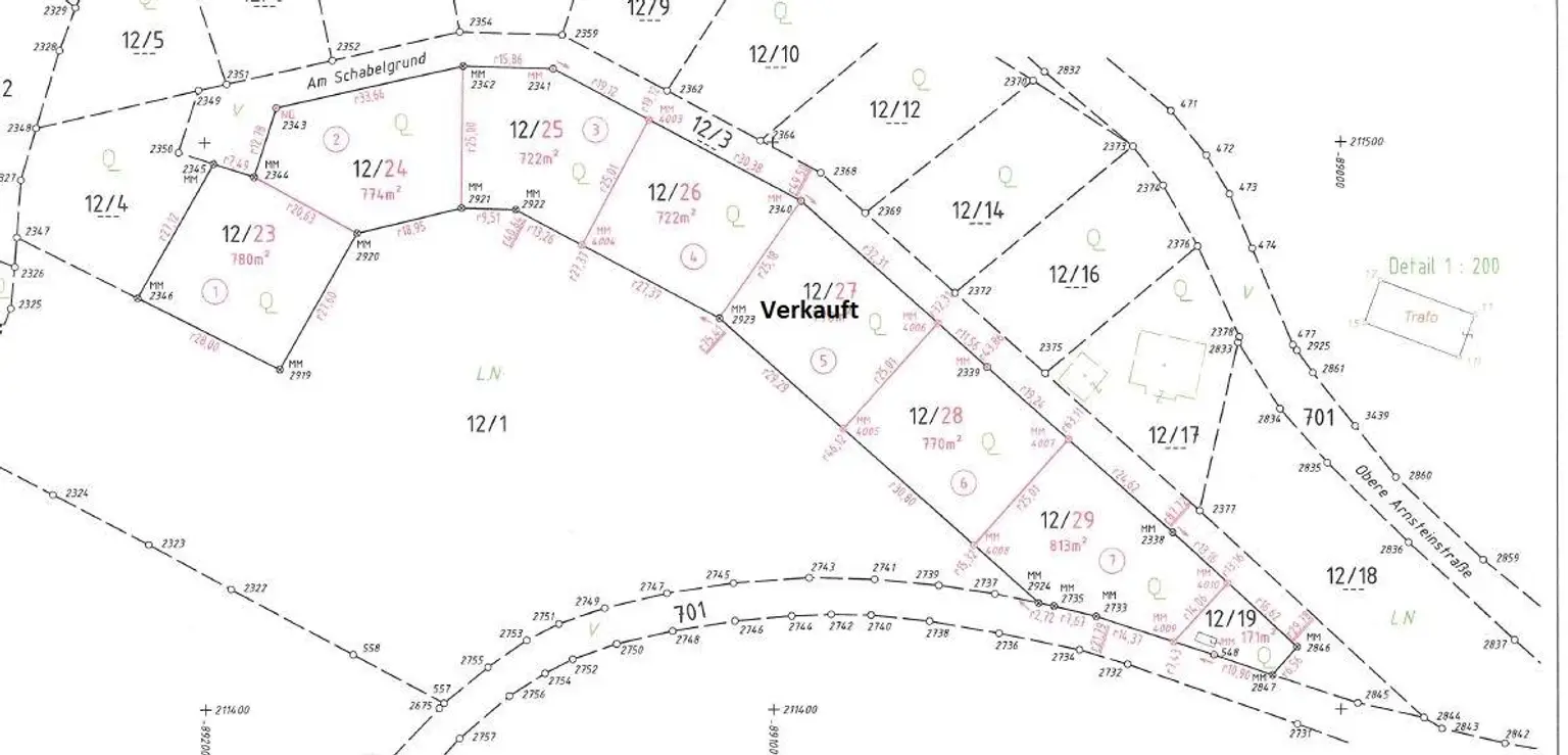 Lageplan Grundstuecksparzellen