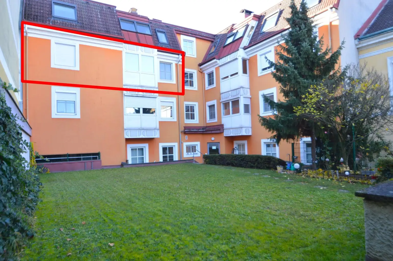 ruhige Wohnung mit Gartenblick