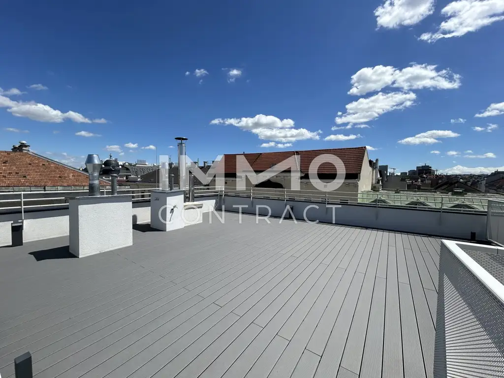 LUXURIÖSE 4-ZIMMER-WOHNUNG MIT
DACHTERRASSE - beim Naschmarkt