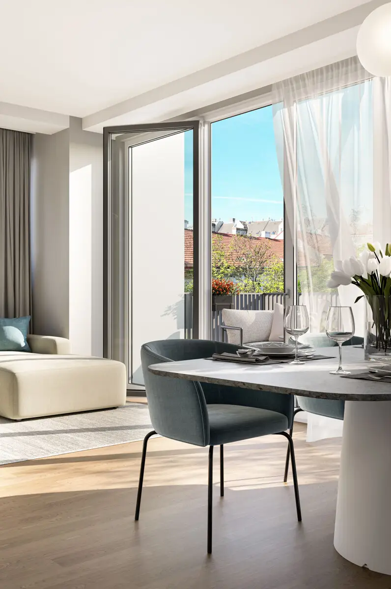 WOHNEN AM PARK - Urban & Grün: Dachgeschoss mit Ausblick