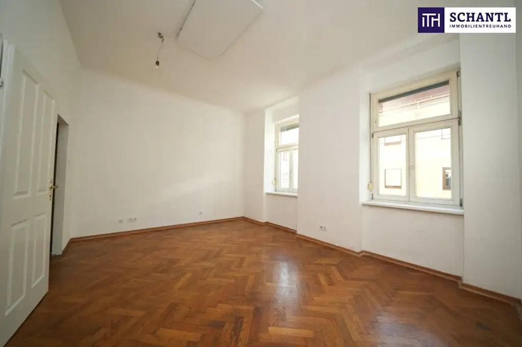 SENSATIONELLE GELEGENHEIT: Charmante Altbauwohnung mit Sonnen-Balkon und Fischgrätparkett! Klassisch-stilvoll wohnen im Grazer Trendviertel - ihre Traumwohnung wartet auf Sie!