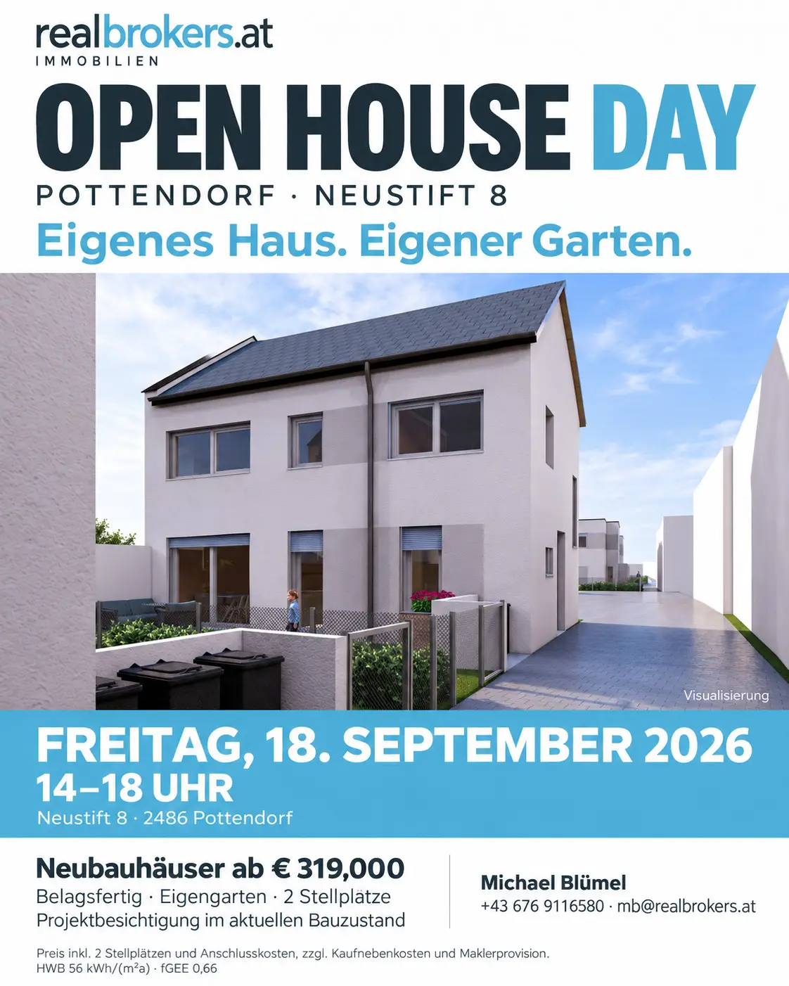 OPEN HOUSE DAY – LEISTBAR, MODERN, EFFIZIENT, IN BESTER QUALITÄT– Ihr Doppelhaus in Pottendorf