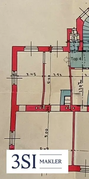 Attraktive 2 Zimmer Altbauwohnung in gepflegtem Altbau zum selbst gestalten