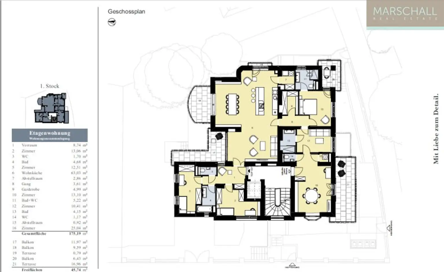 Exklusive Etagenwohnung mit Terrassen in Toplage Döblings