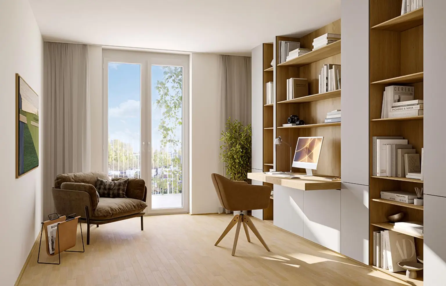 Büro| ETW 1220 Wien KI bearbeitet