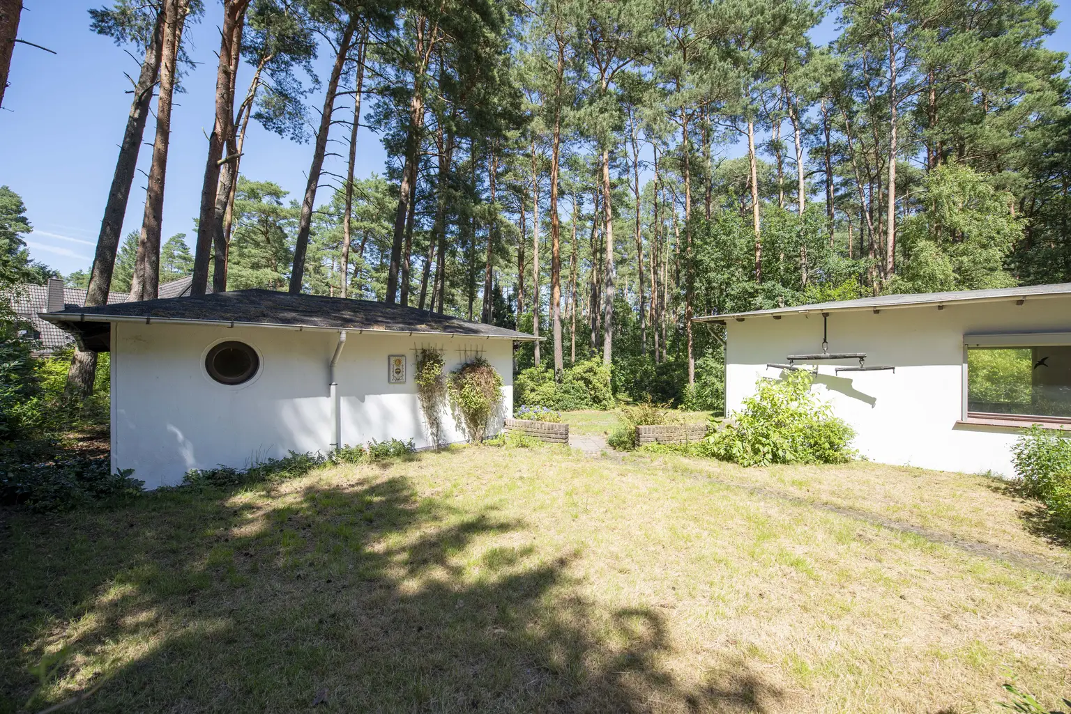 Blick zur Garage