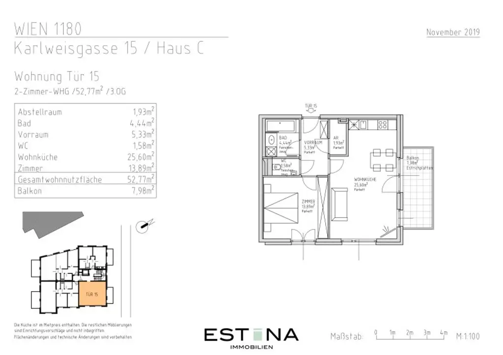 Wohnen mit Stil und Lebensqualität – Toplage in Währing