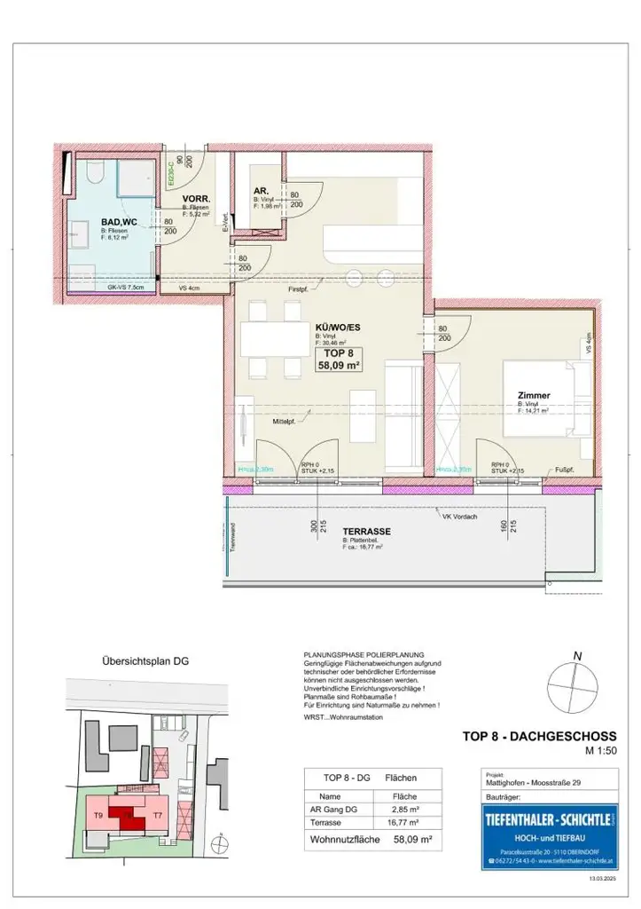 2 Zimmer Dachgeschosswohnung  TOP 8
