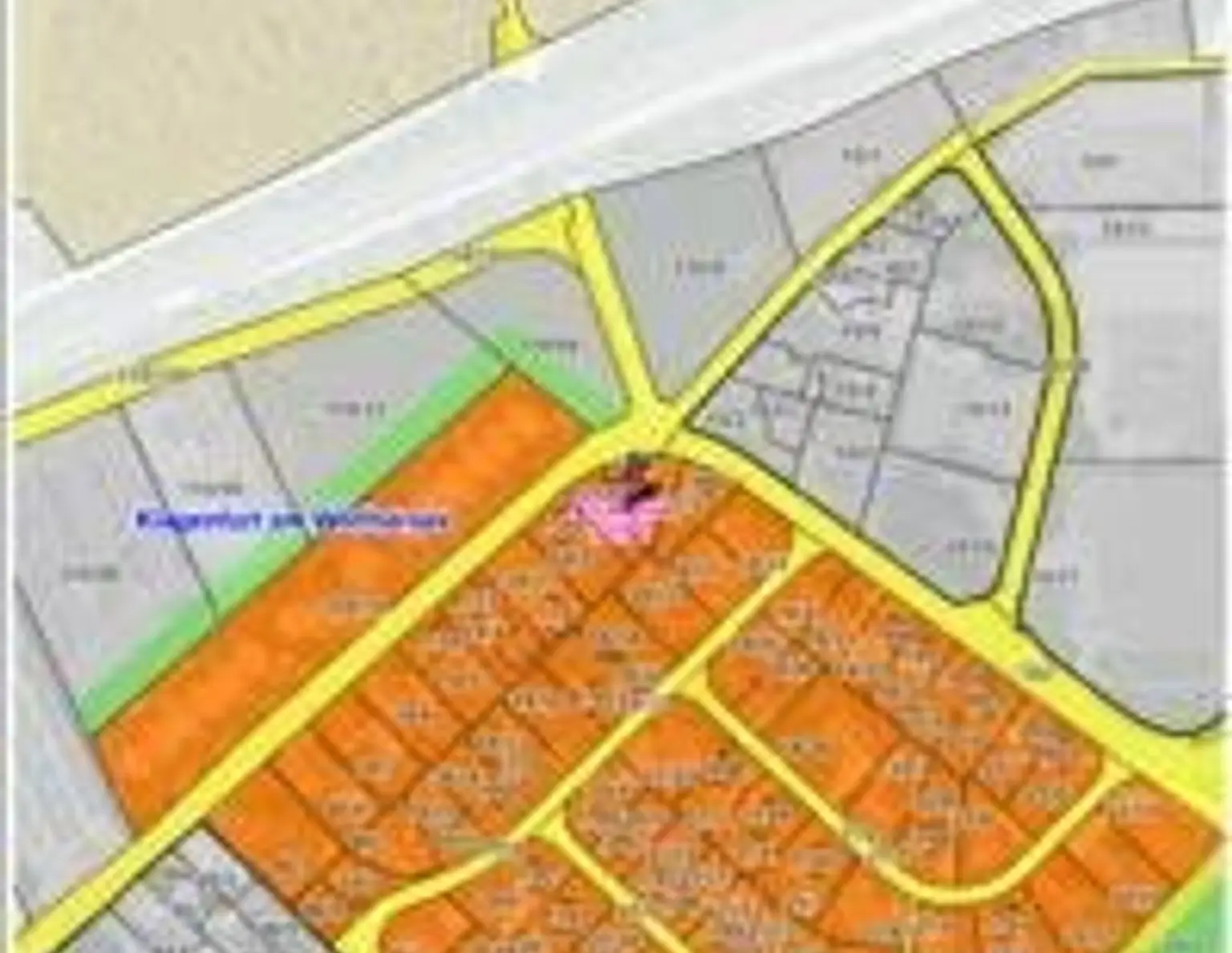 Eingezäuntes Baugrundstück mit Garage in Klagenfurt - St Veiterstrasse - Tessendorf - Ehrental - Berthold-Schwarz- Strasse ohne Bau Zwang : 508 m² für nur 99.500 € - Garage & Stellplatz inklusive!