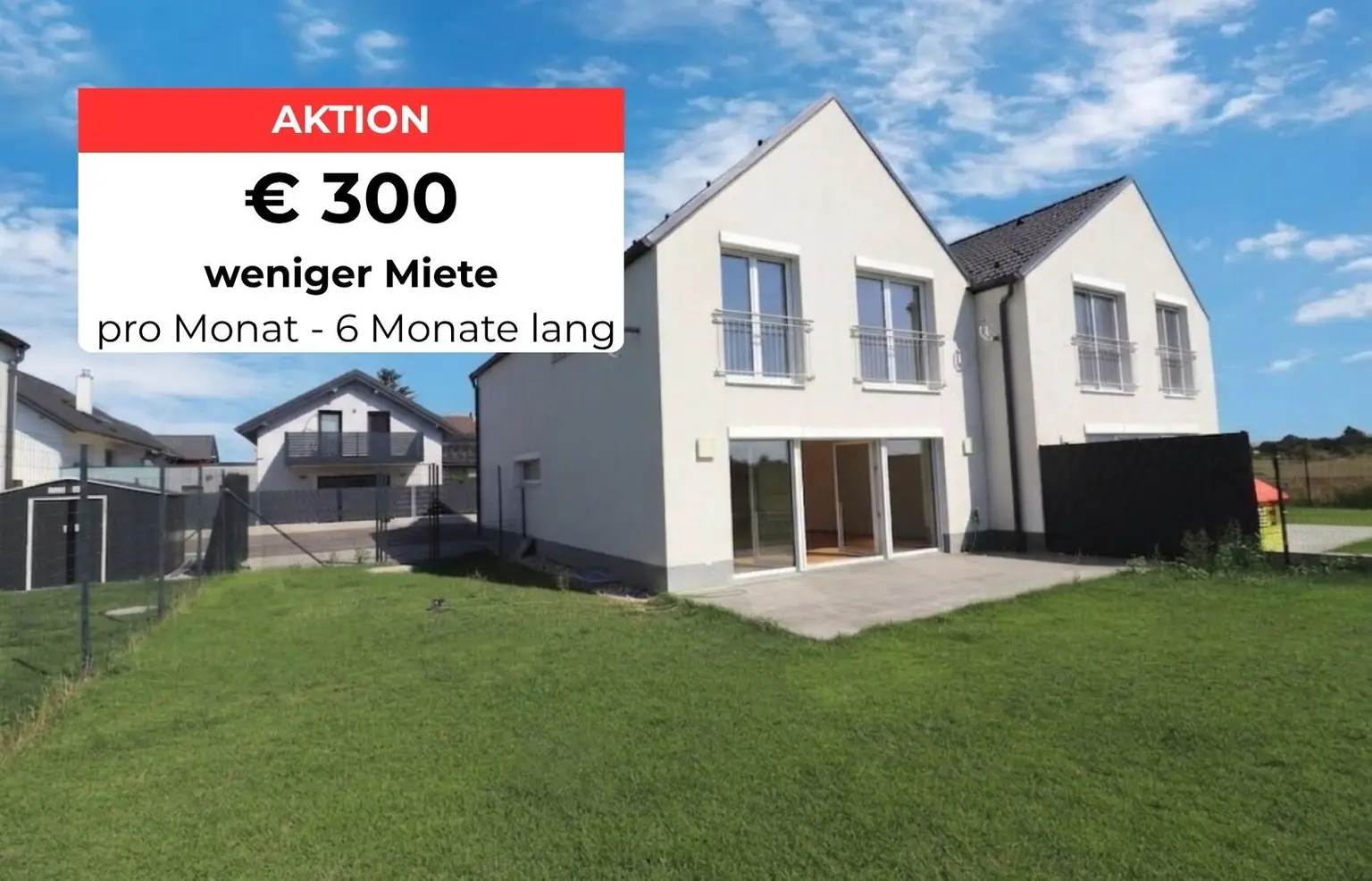 Einfamilienhäuser in Grünruhelage - Mietaktion