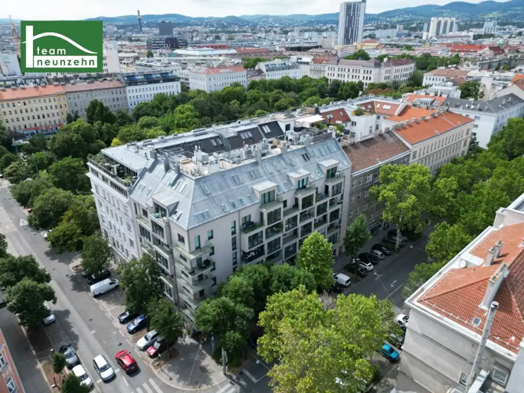 Klimatisierte Dachgeschoss-Wohnung mit Ausblick zur Donau! 5 Minuten zu U6 und S-Bahn Handelskai!