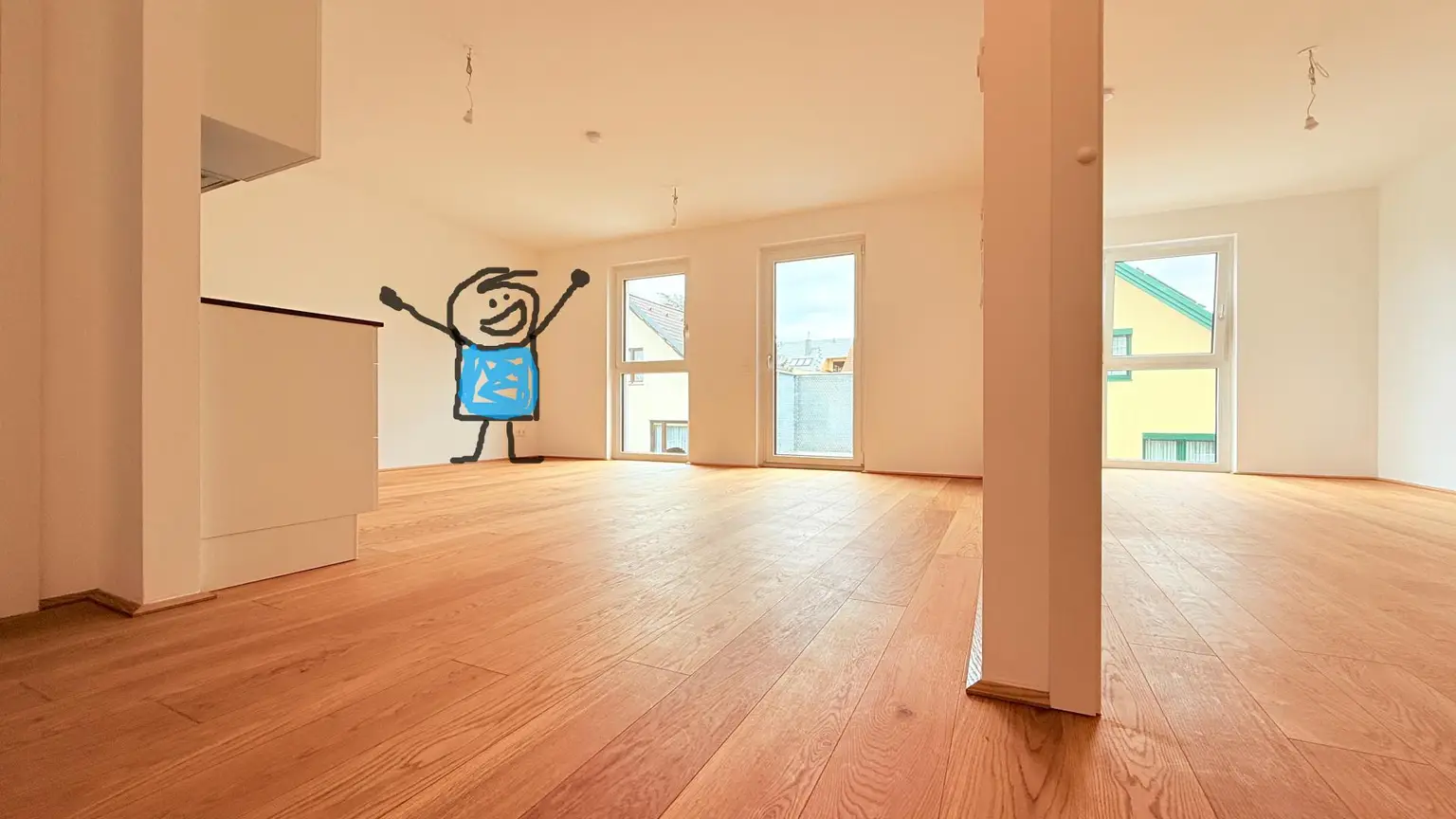 Tolle Wohnung statt Hinterholz, in deckengekühlter Ruhelage ca. 51m2, Stellplatz möglich und erwünscht!