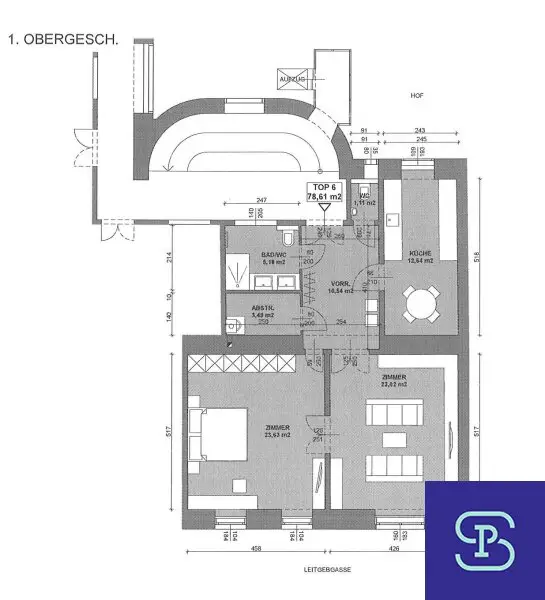 Provisionsfrei: Unbefristeter 79m² Stilaltbau mit Einbauküche - 1050 Wien